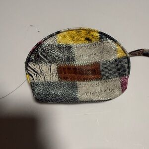 Patchwork Leather Women's Clutch